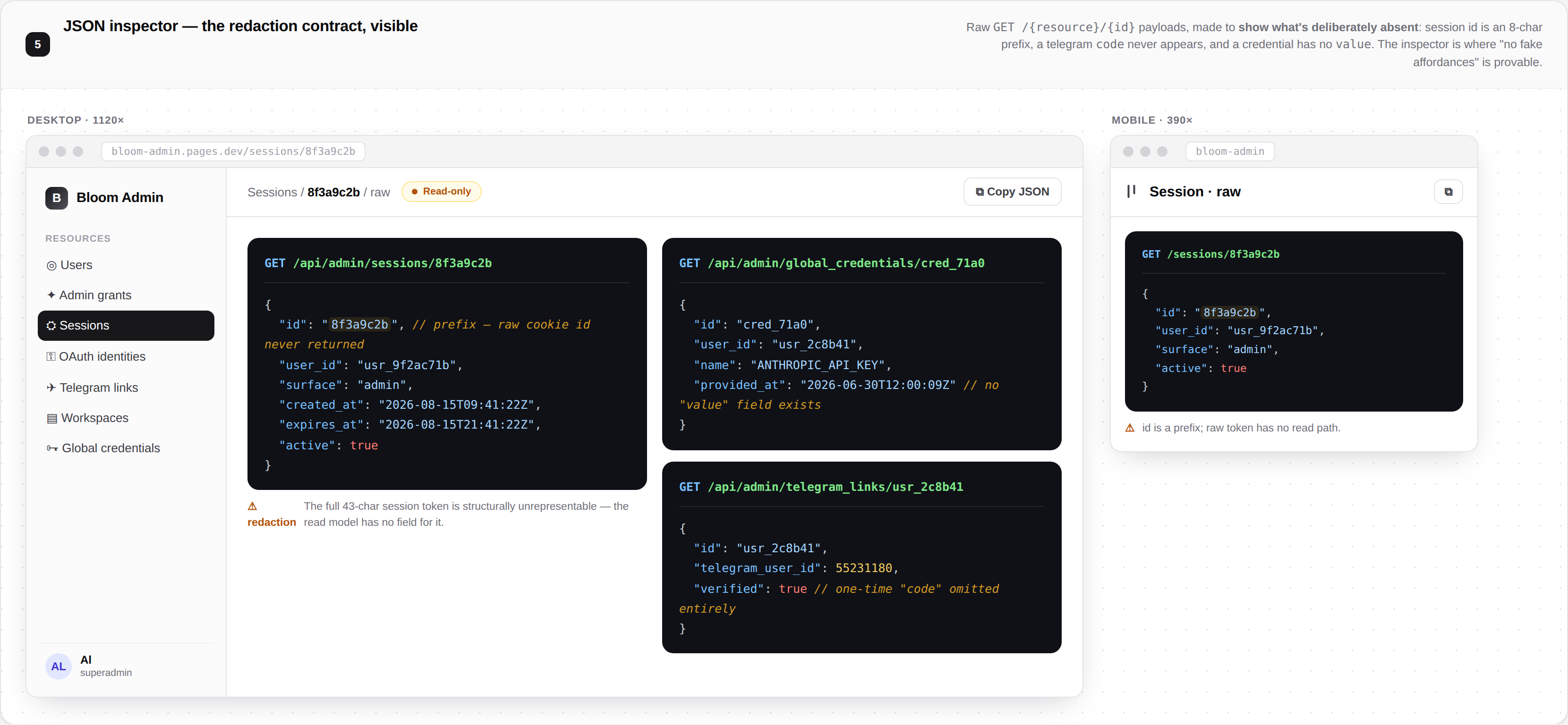 JSON inspector